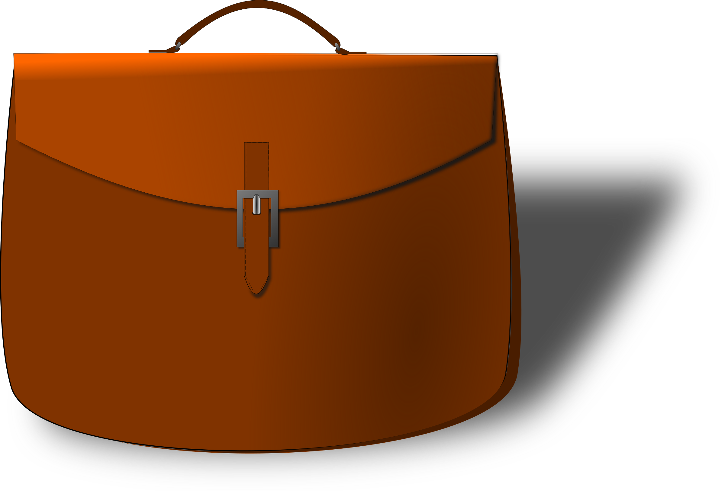 Leather briefcase  Clip arts