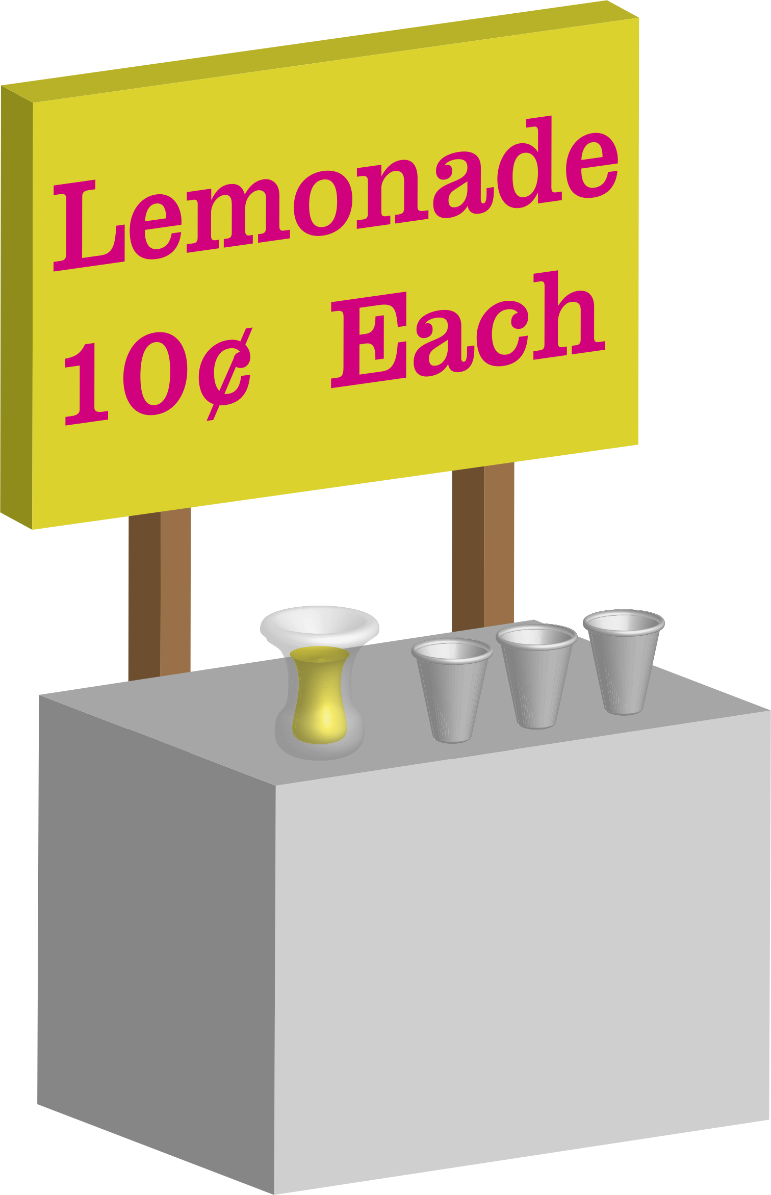 Lemonade Stand SVG Clip arts