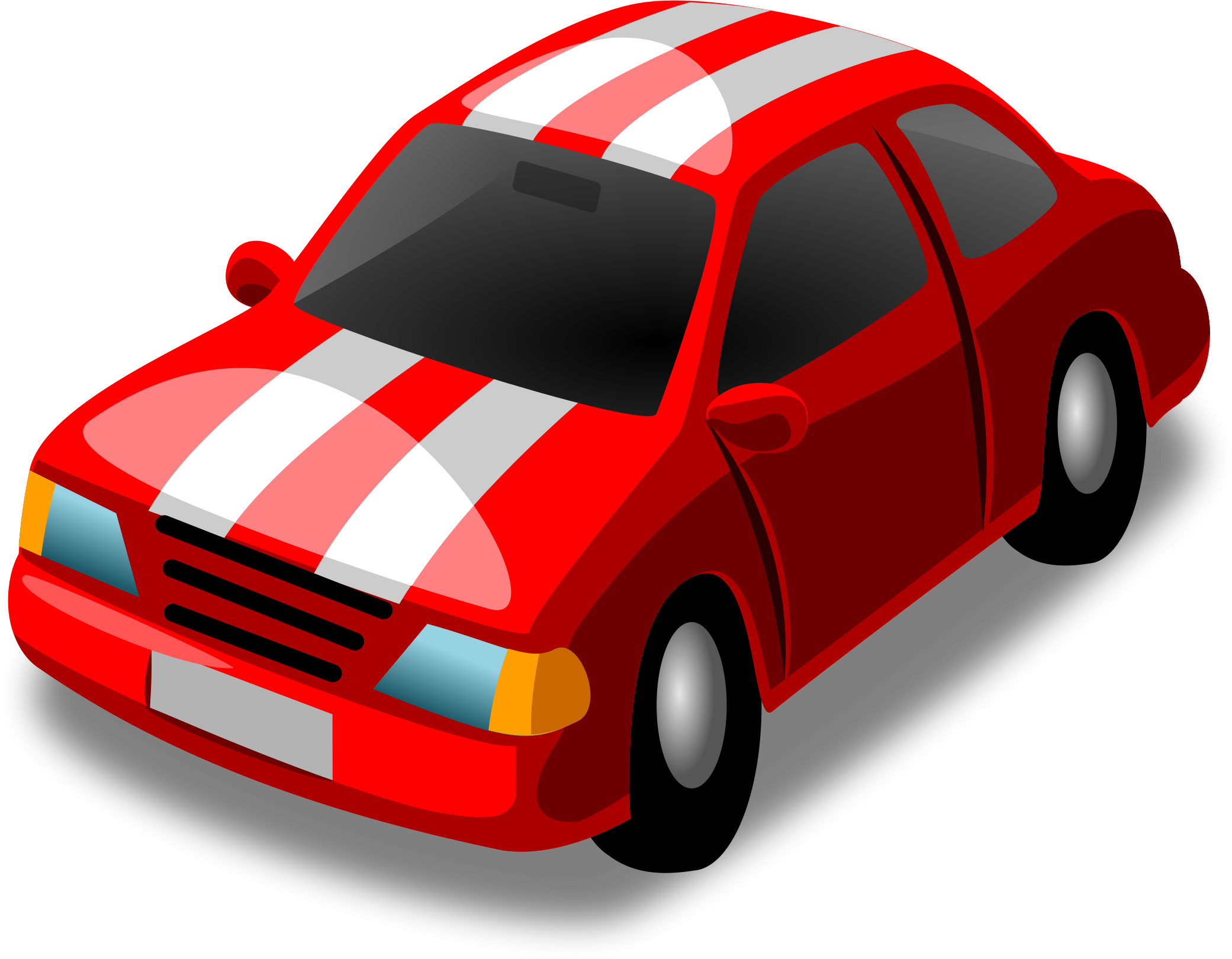 little red racing car SVG Clip arts