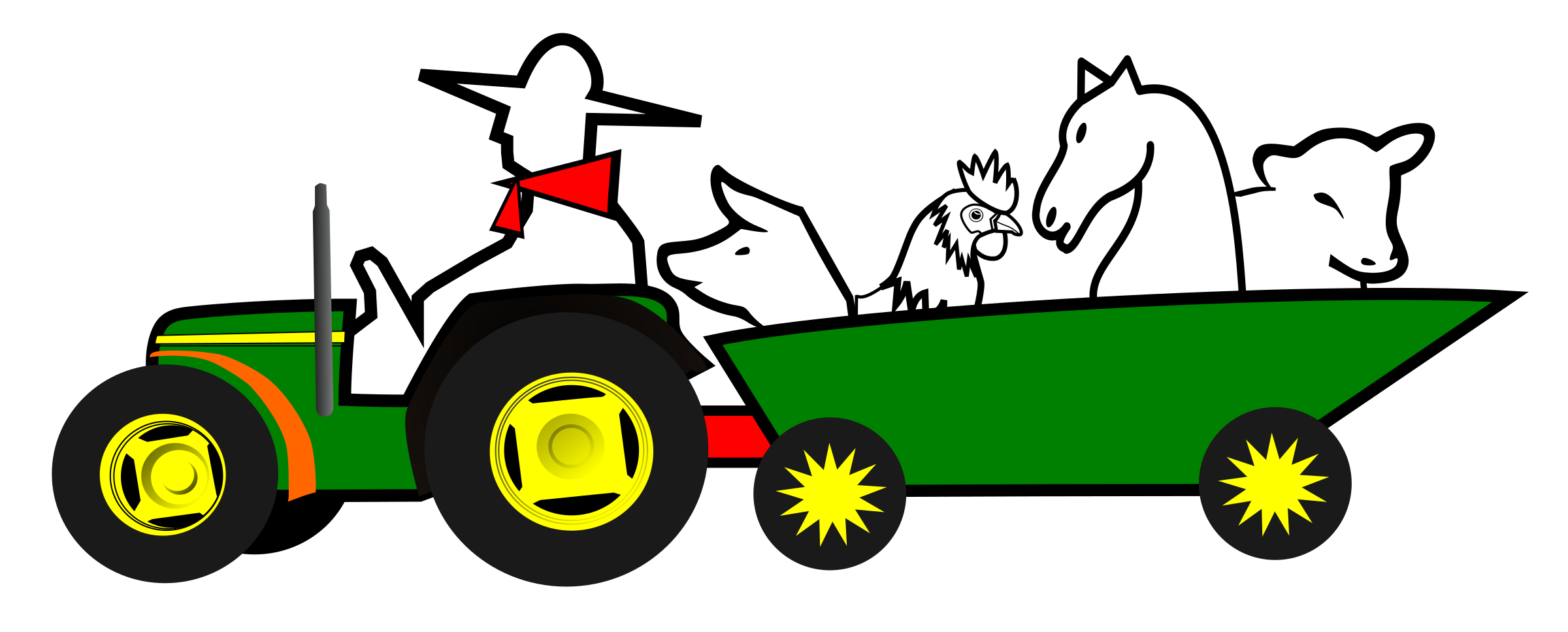 Logo tractor animales PNG icon
