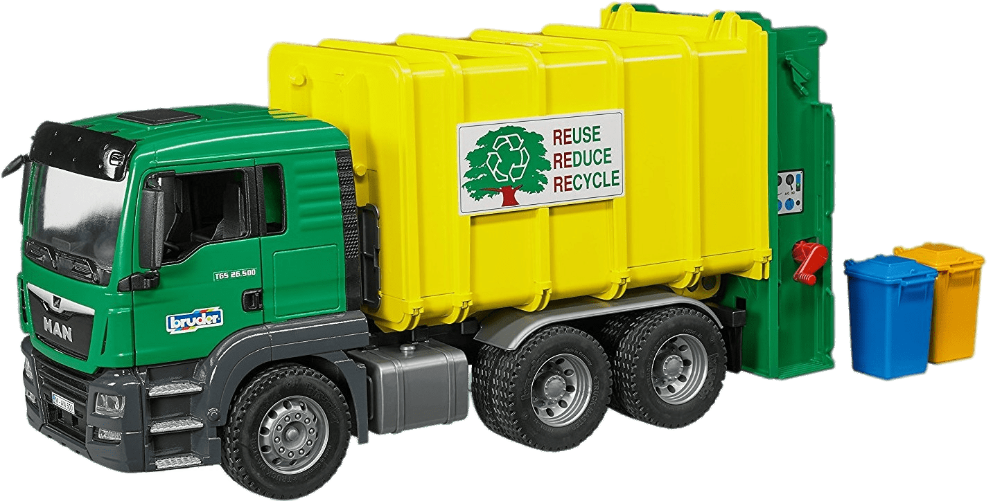 MAN Garbage Truck and Containers PNG images