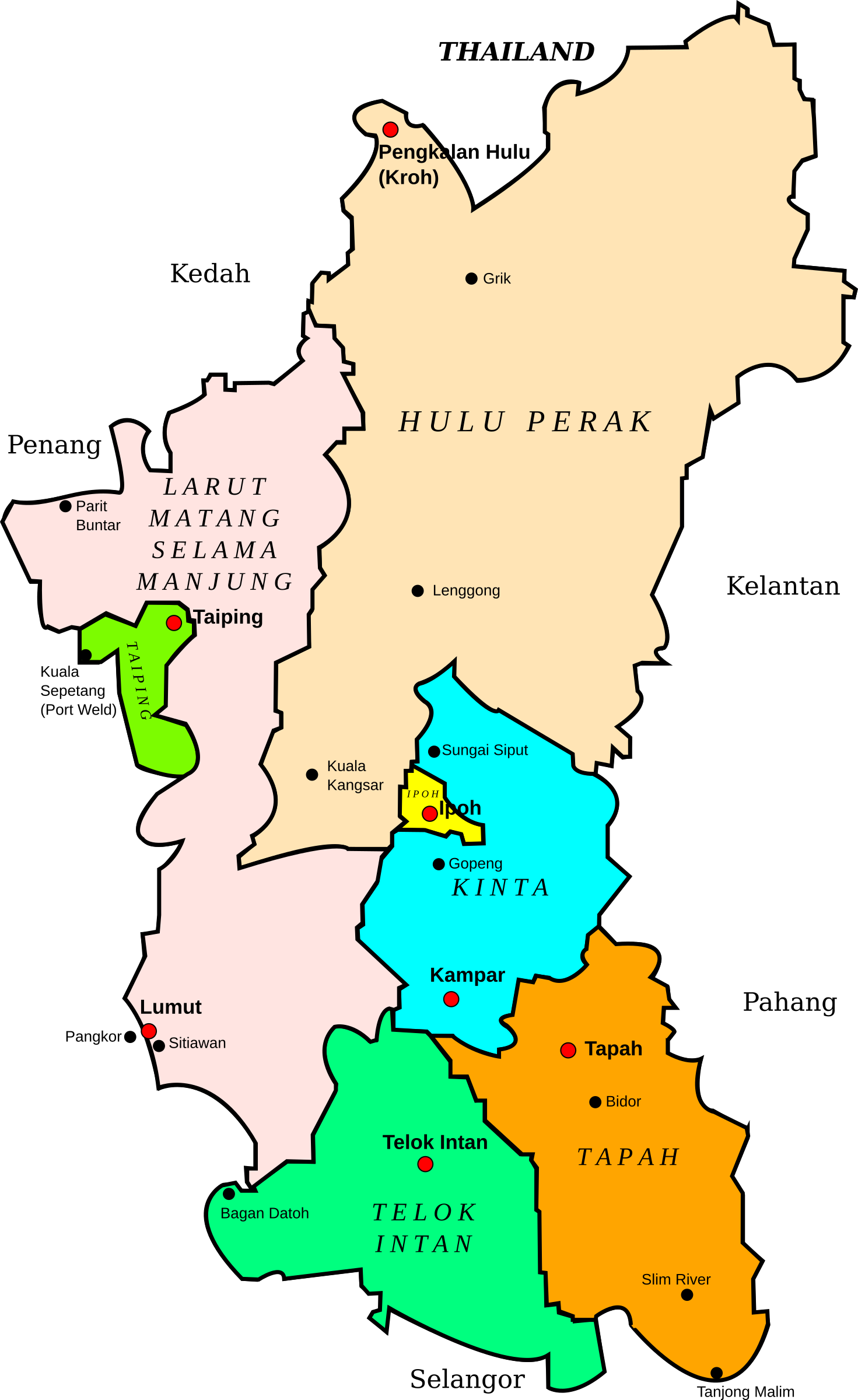 Map perak daerah Perak Tengah