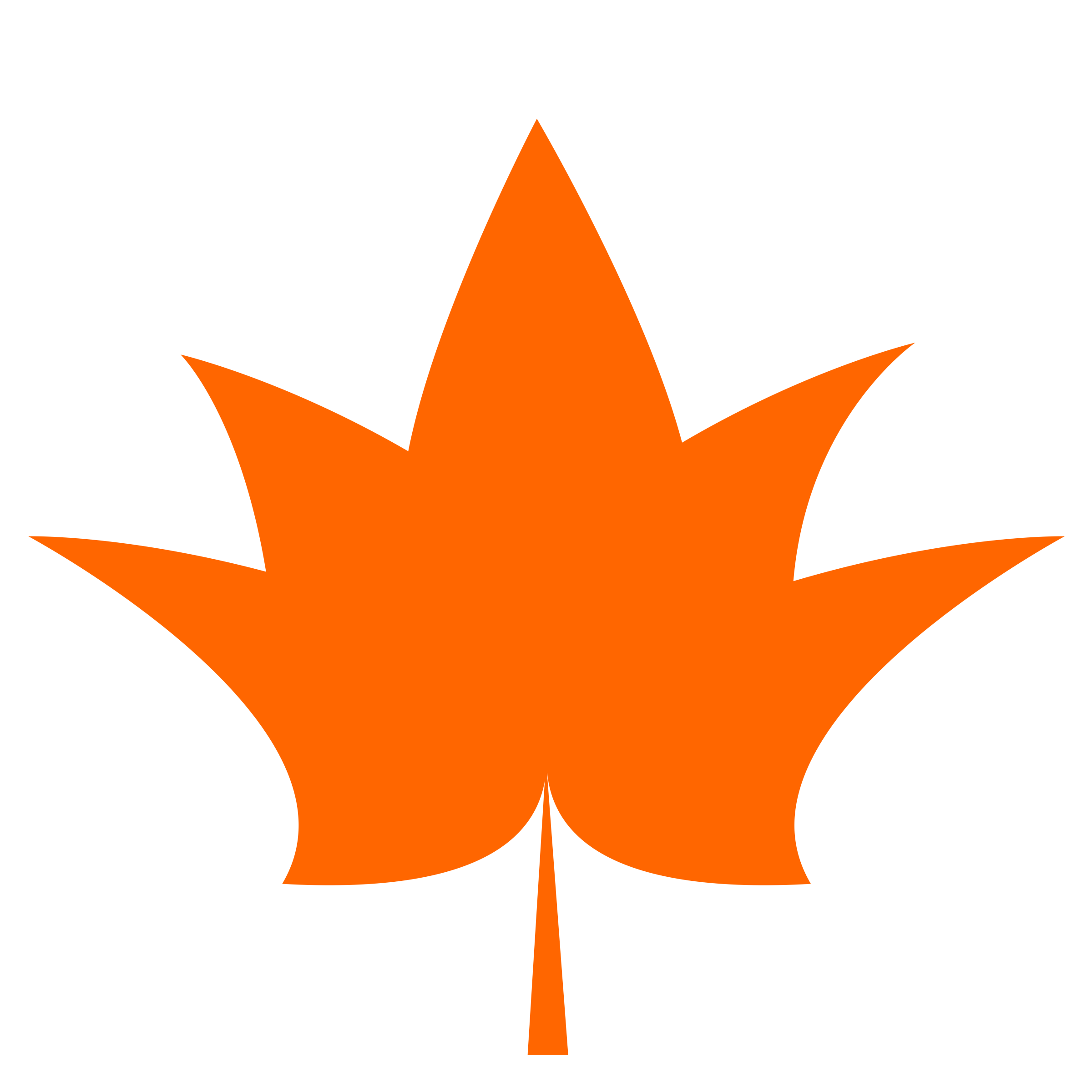 Maple Leaf- one color- flat PNG icon