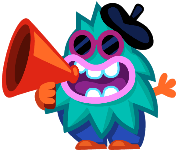 Marty the Mouthy Mogul Shouting Through Megaphone PNG images