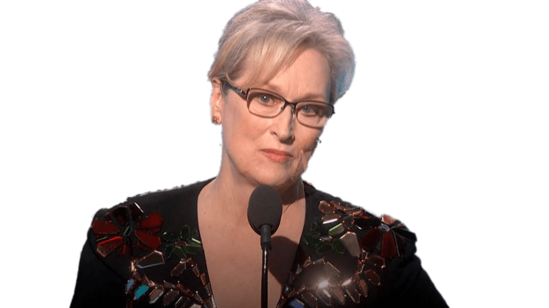 Meryl Streep Giving Speech Clip arts