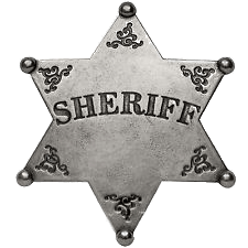 Metal Sheriff's Badge PNG images