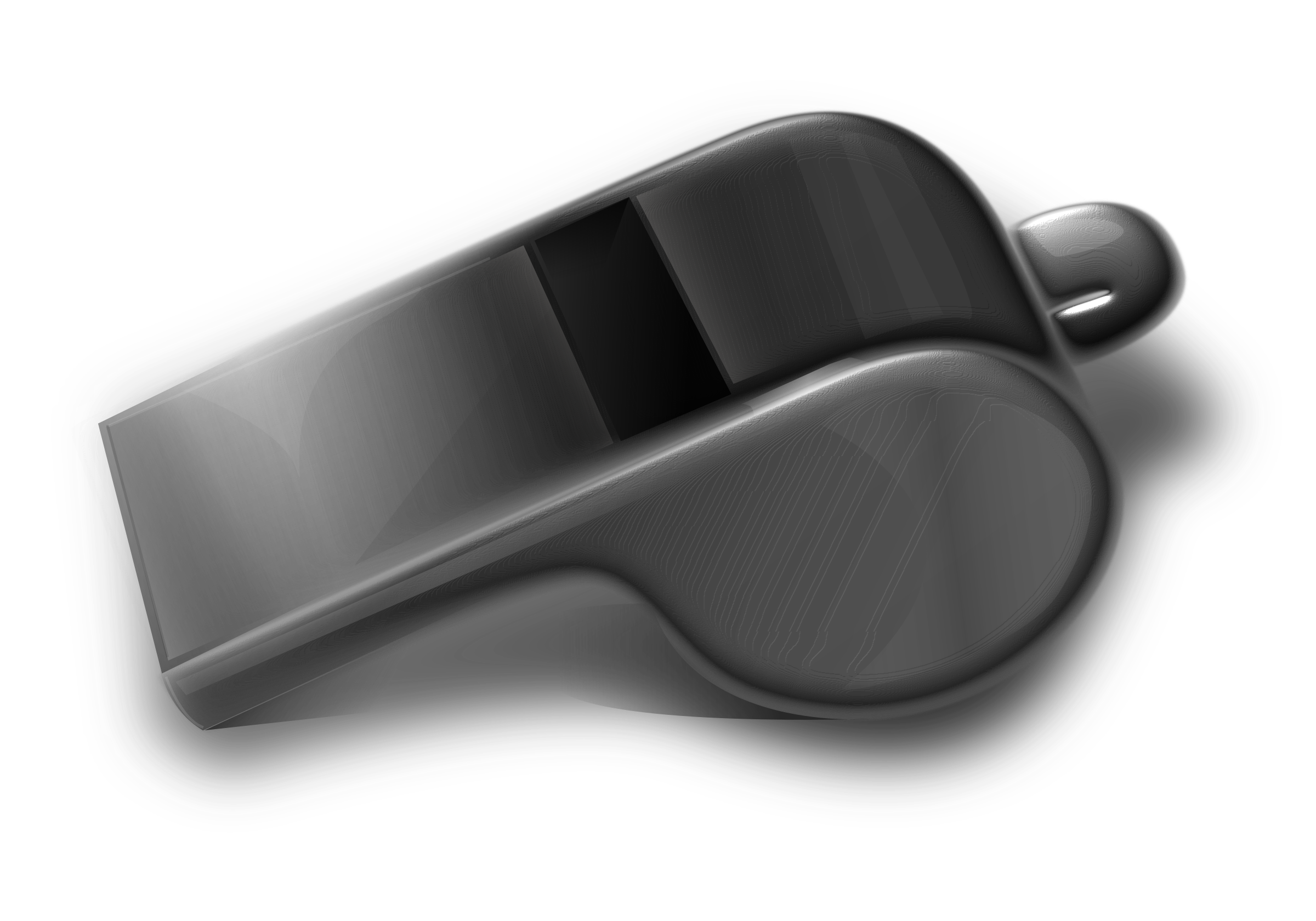Metal whistle 3D PNG icon