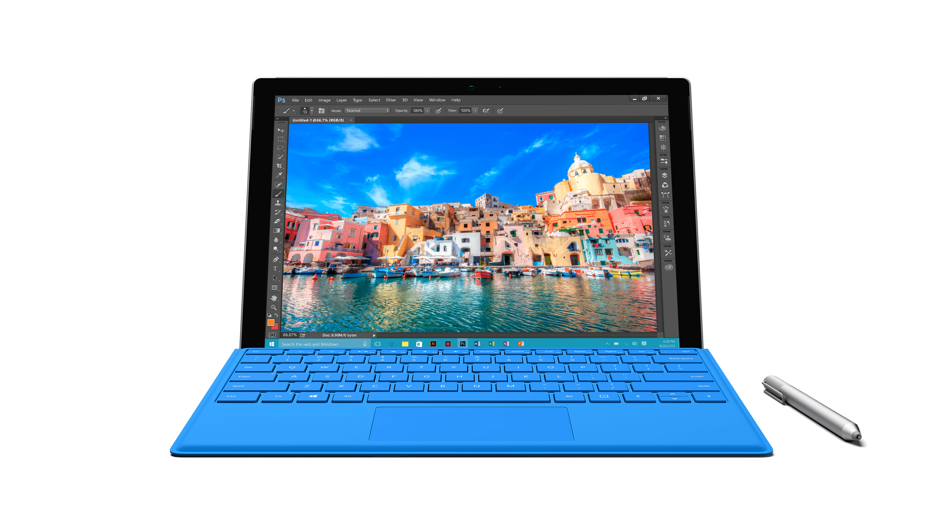 Microsoft Surface Pro 4 Blue SVG file