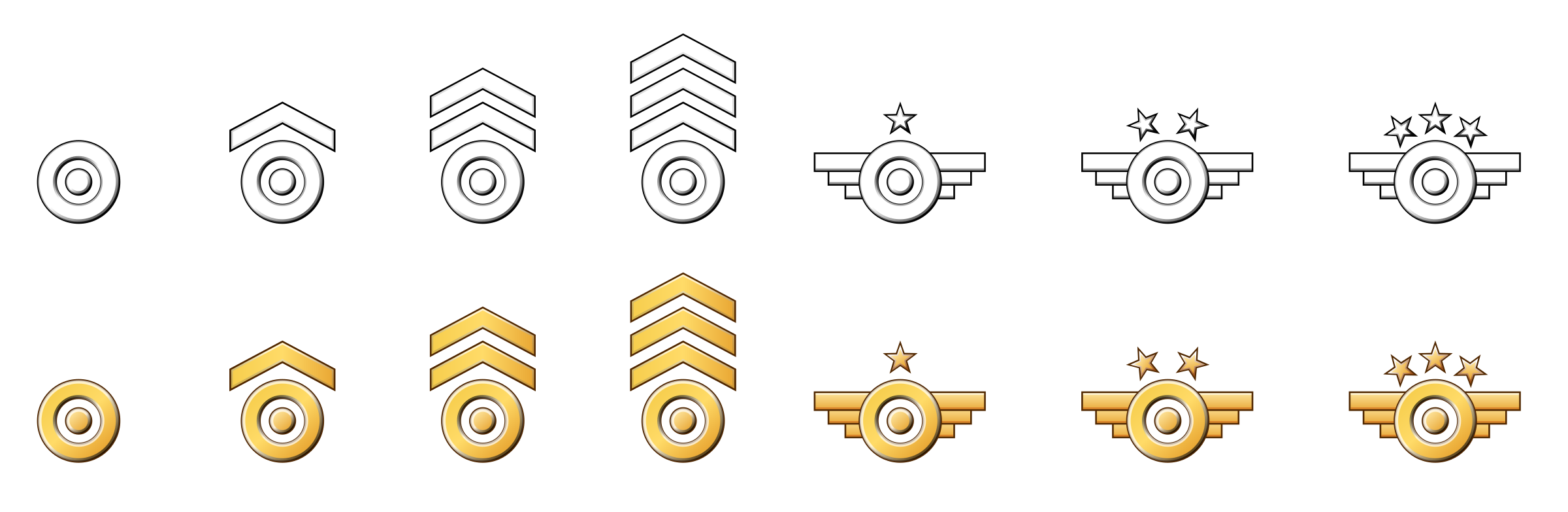 Military Badges SVG Clip arts