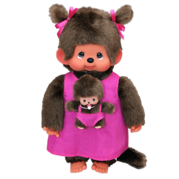 Monchhichi Mother and Baby PNG images