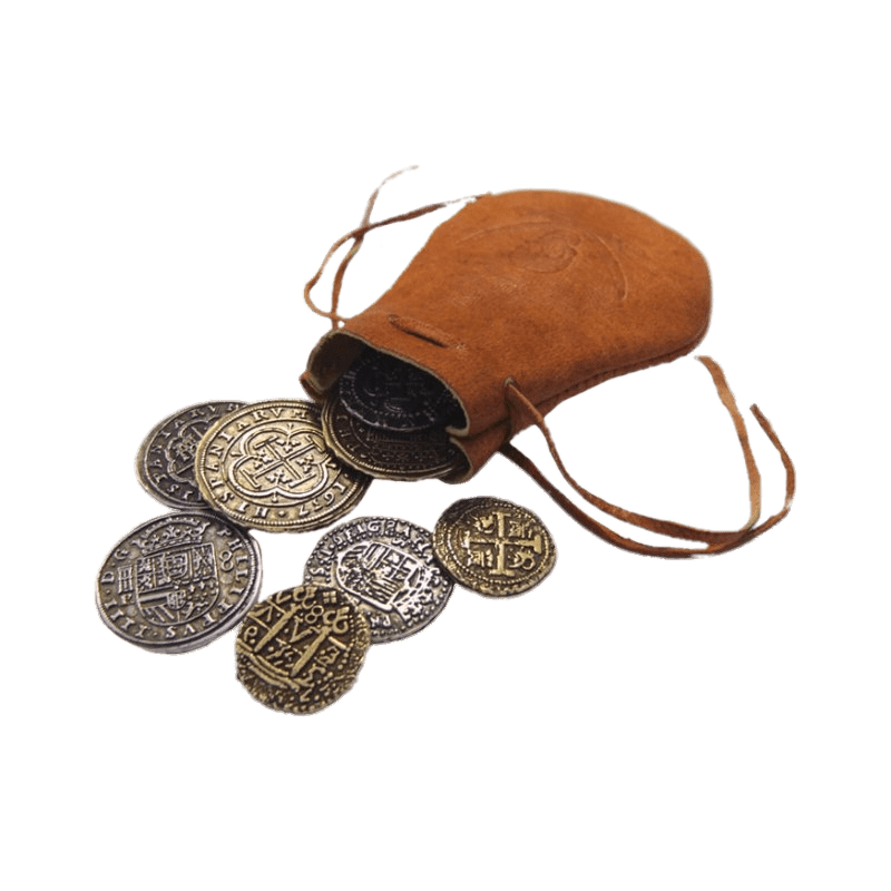 Money Pouch and Coins SVG Clip arts