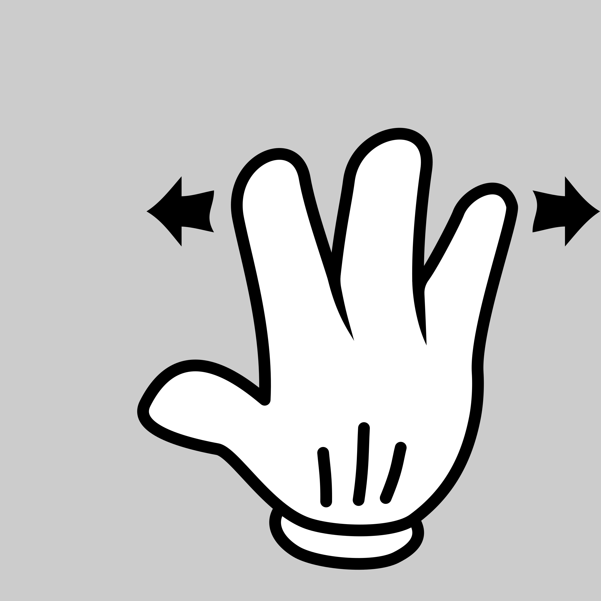MultiTouch-Interface Mouse-theme 3-fingers-Spread PNG icon