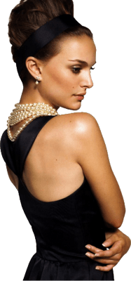 Natalie Portman Side View Black Dress PNG images