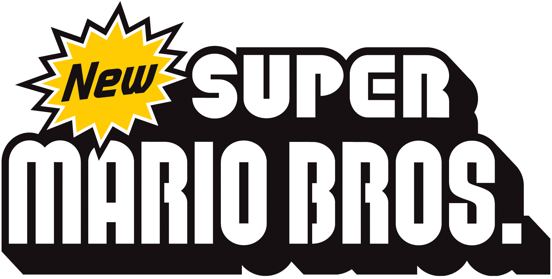 New Super Mario Bros Logo SVG Clip arts