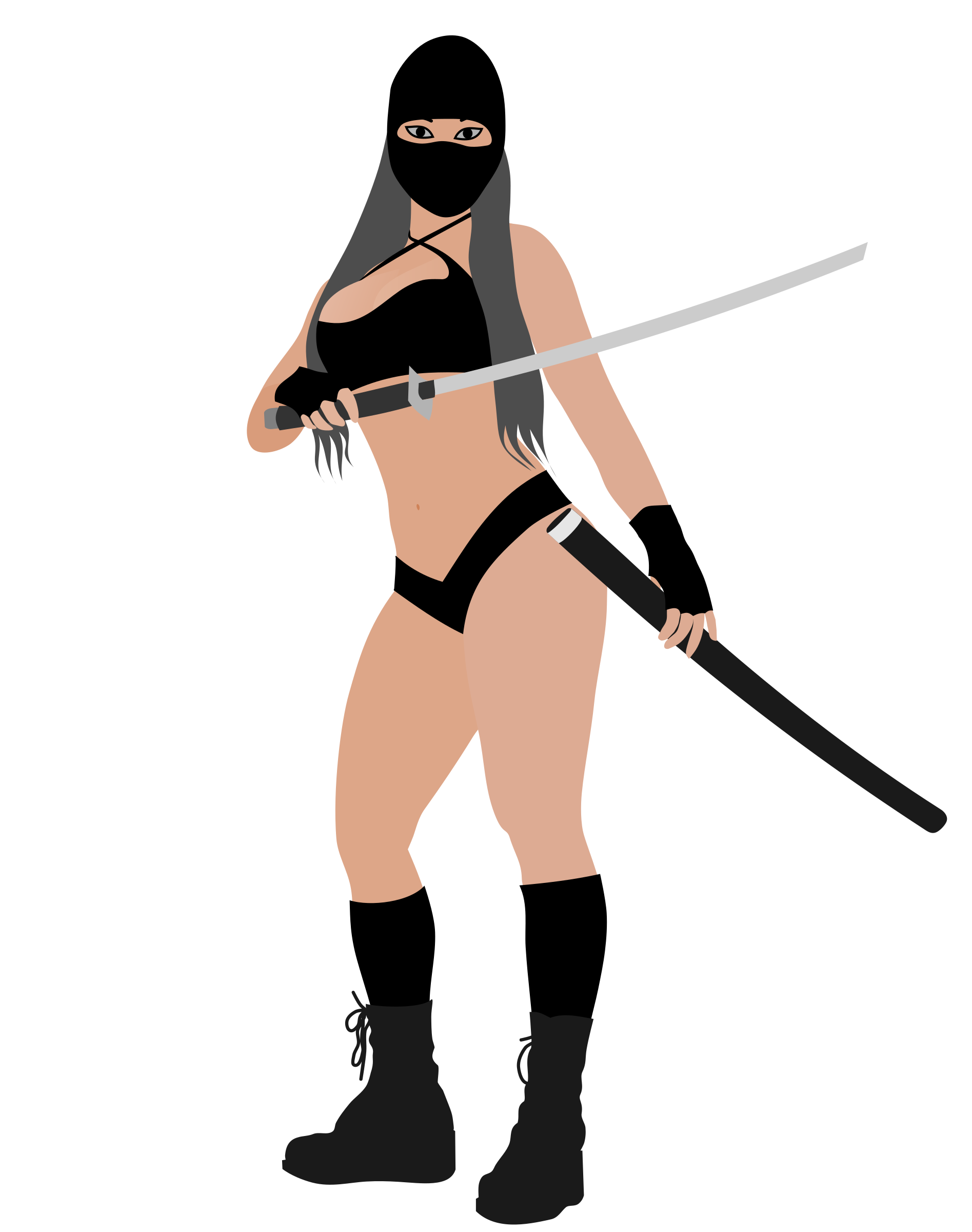 Ninja girl Clip arts