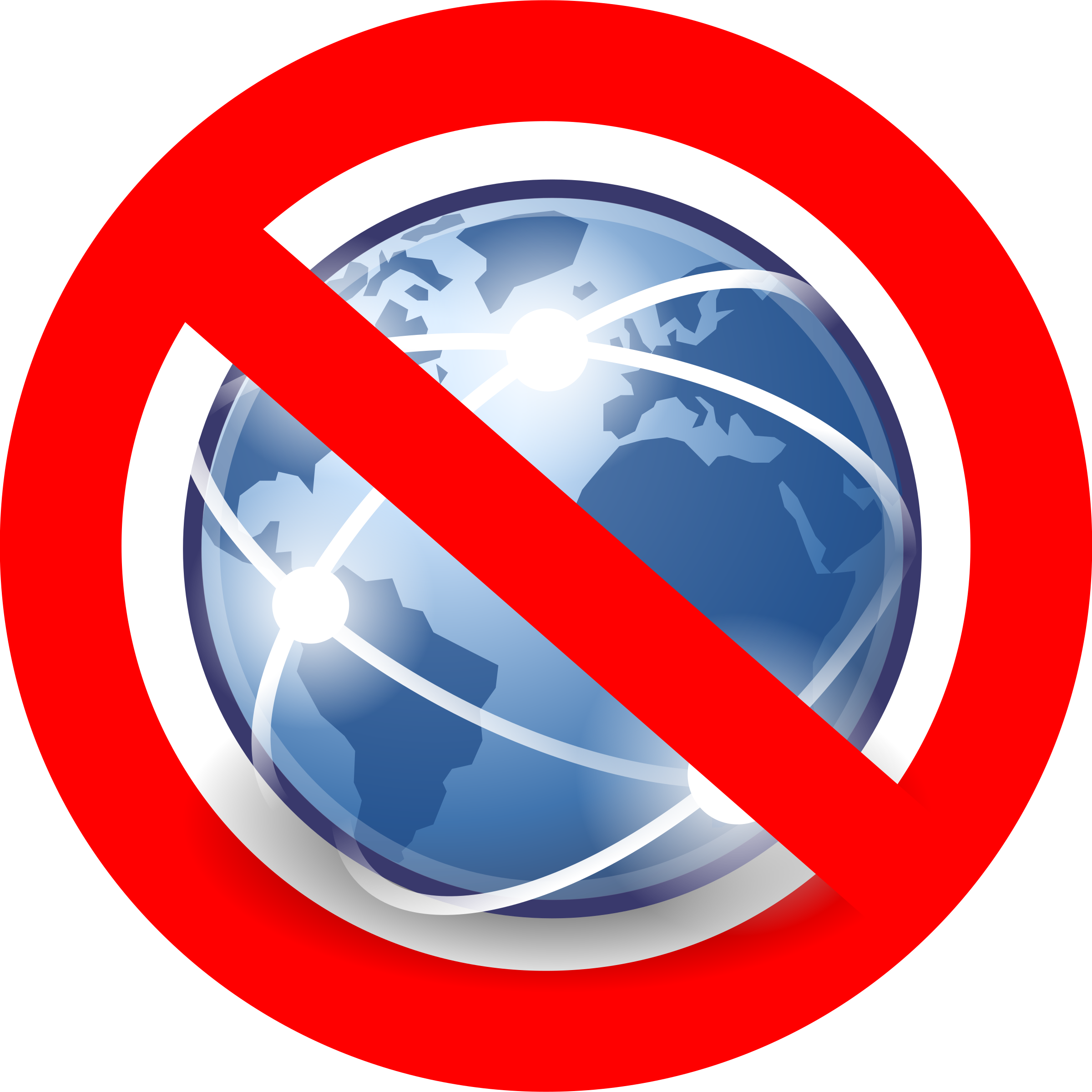 No Global Internet / Pas d'internet global SVG Clip arts