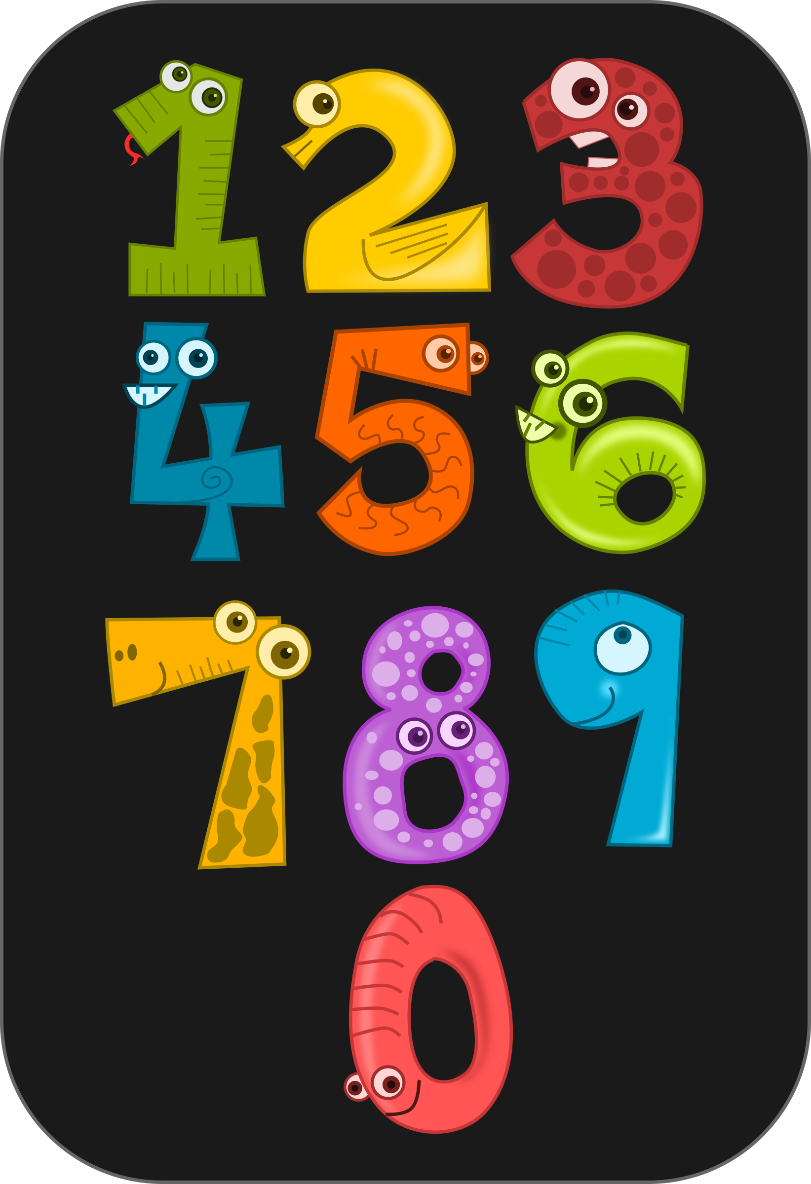 Number Animals Icons PNG - Free PNG and Icons Downloads