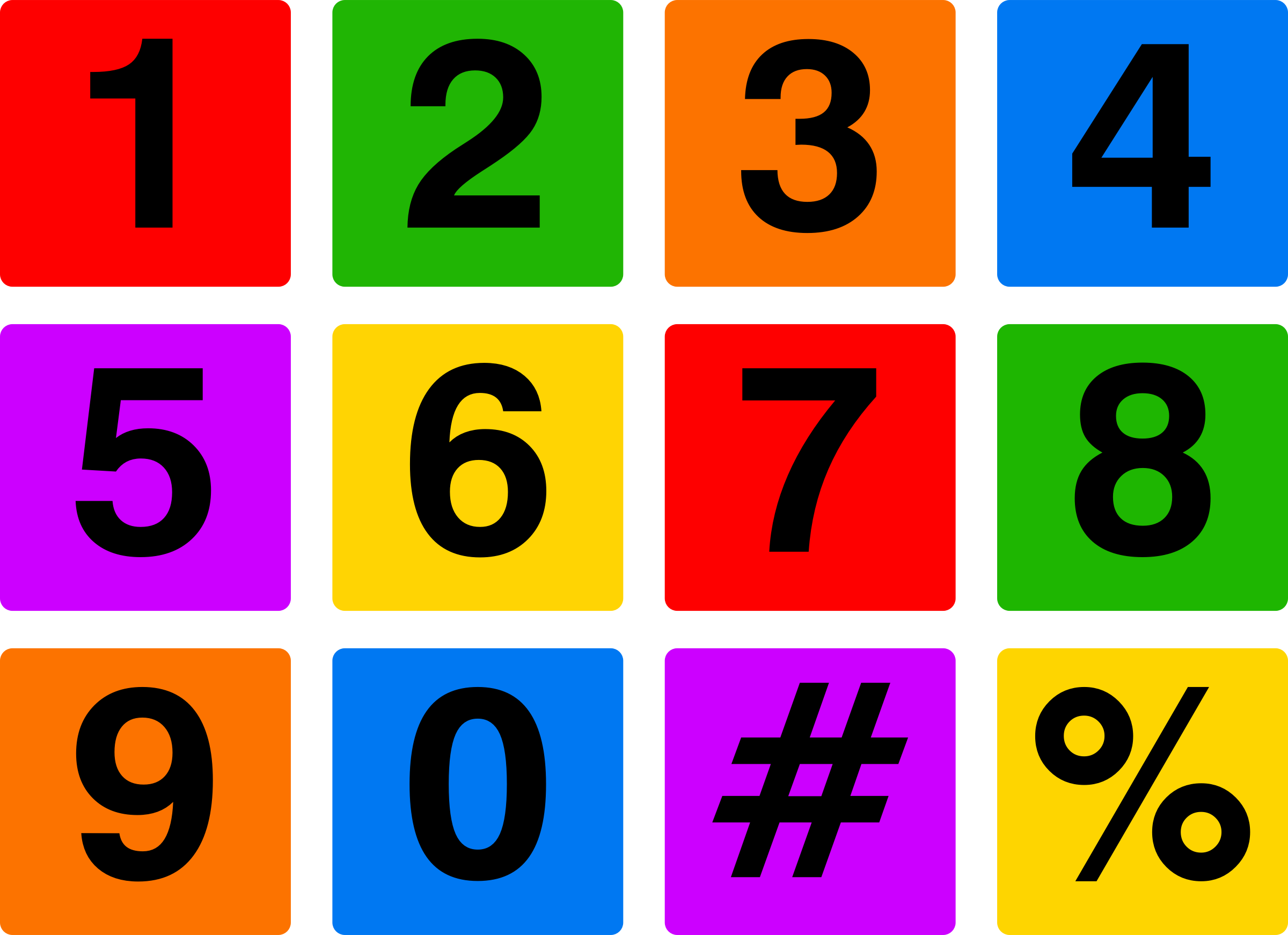 Number Icons PNG icon