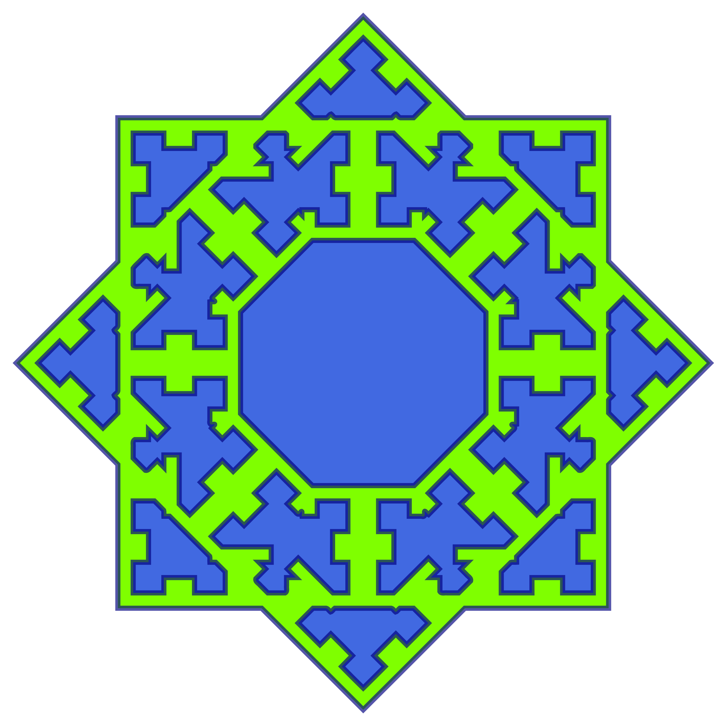 Octagon derived pattern SVG Clip arts