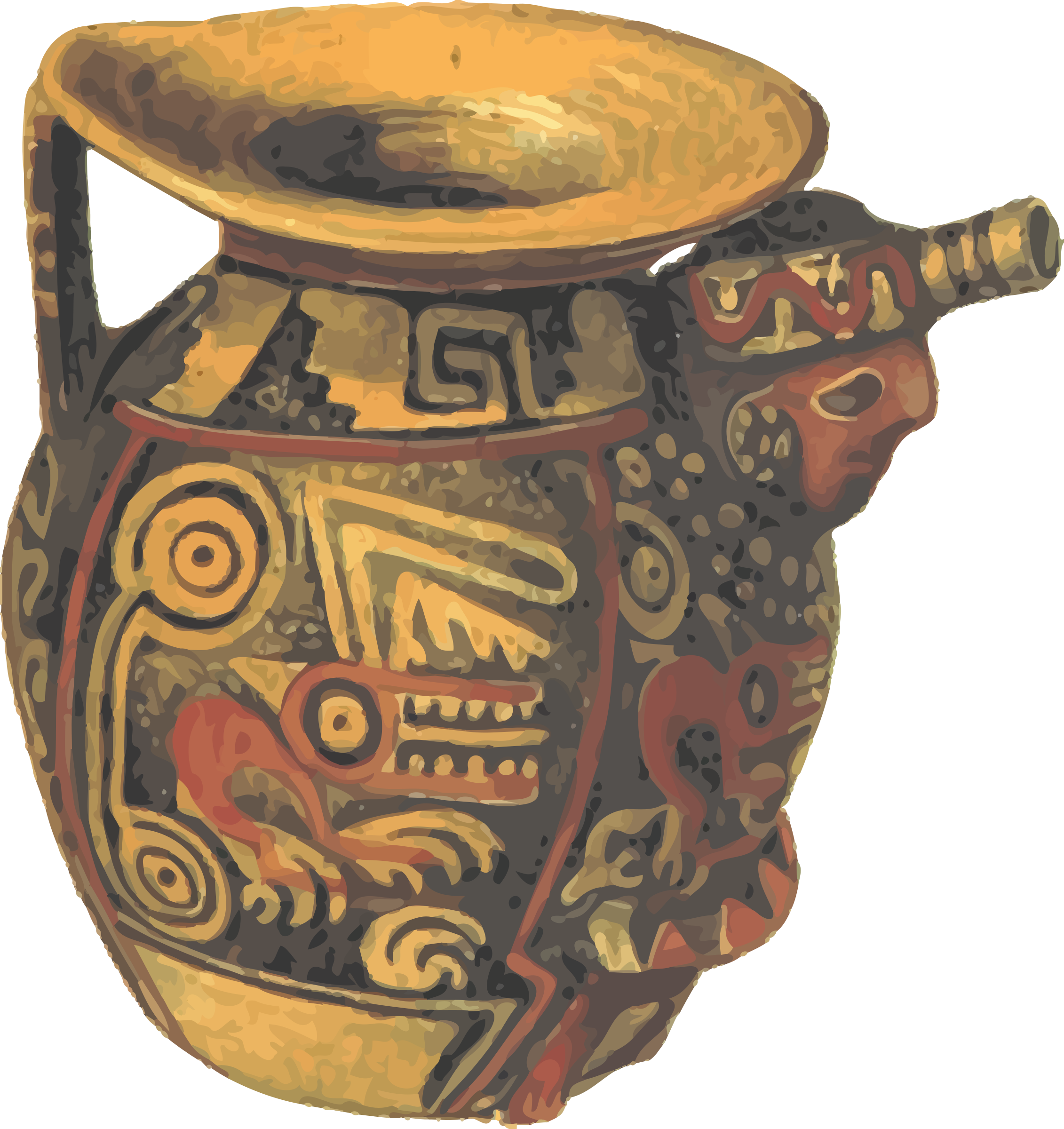 Old American pottery 4 PNG icon