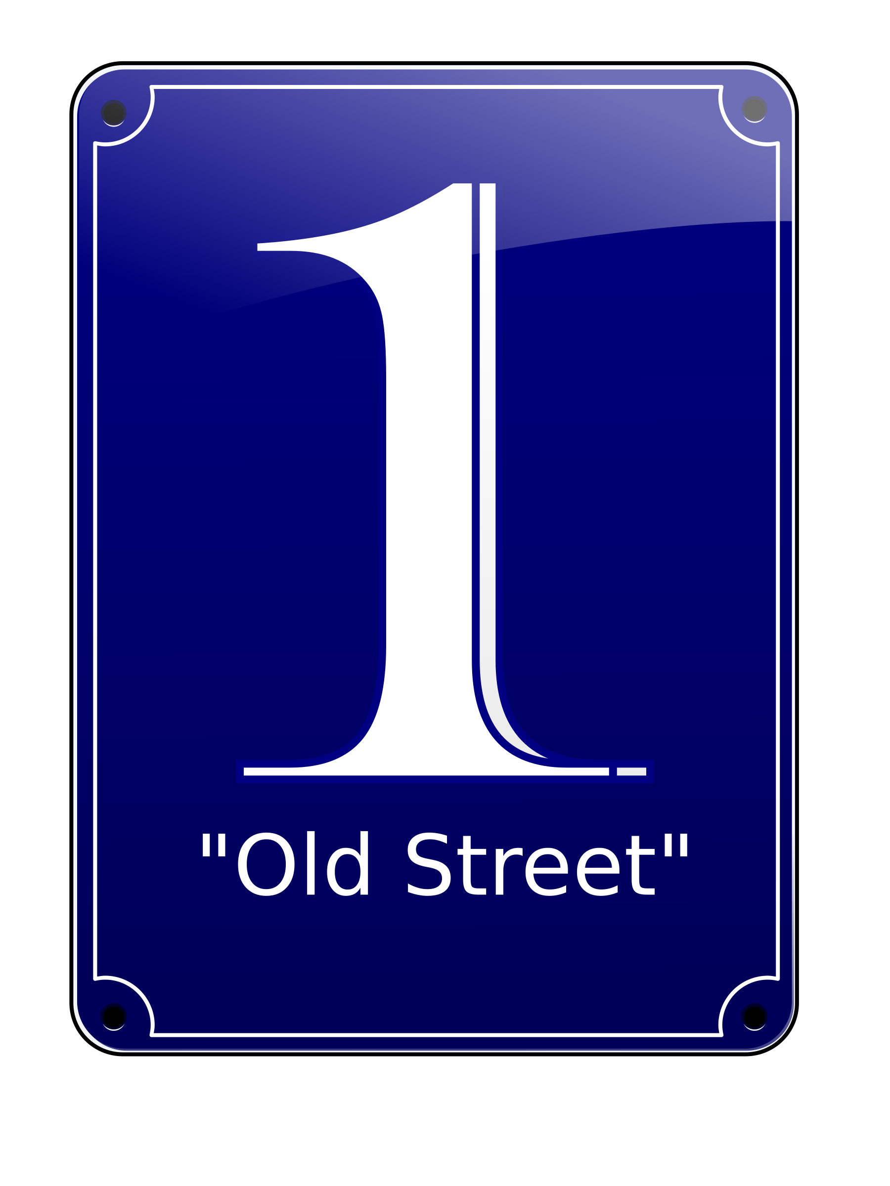 Old Street Sign No. 1 SVG Clip arts