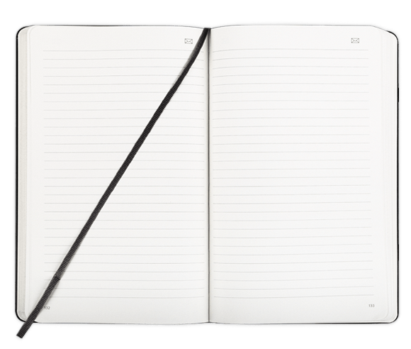 Open Moleskine Notebook Clip arts