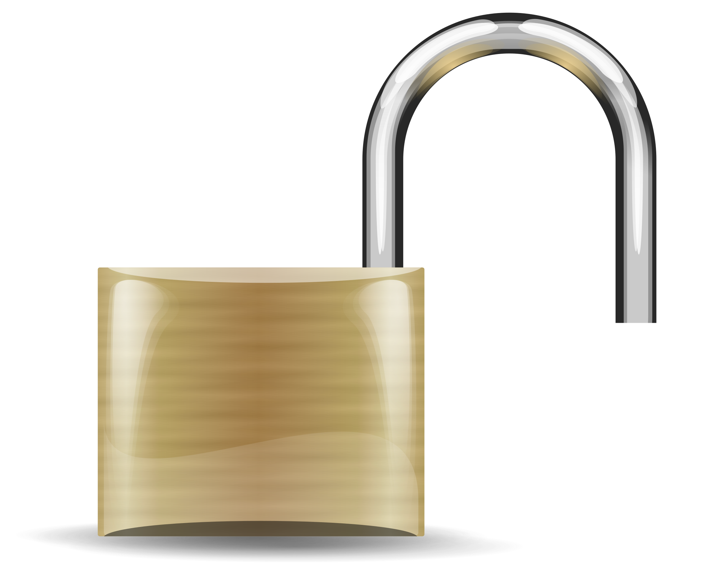 Opened lock PNG icon
