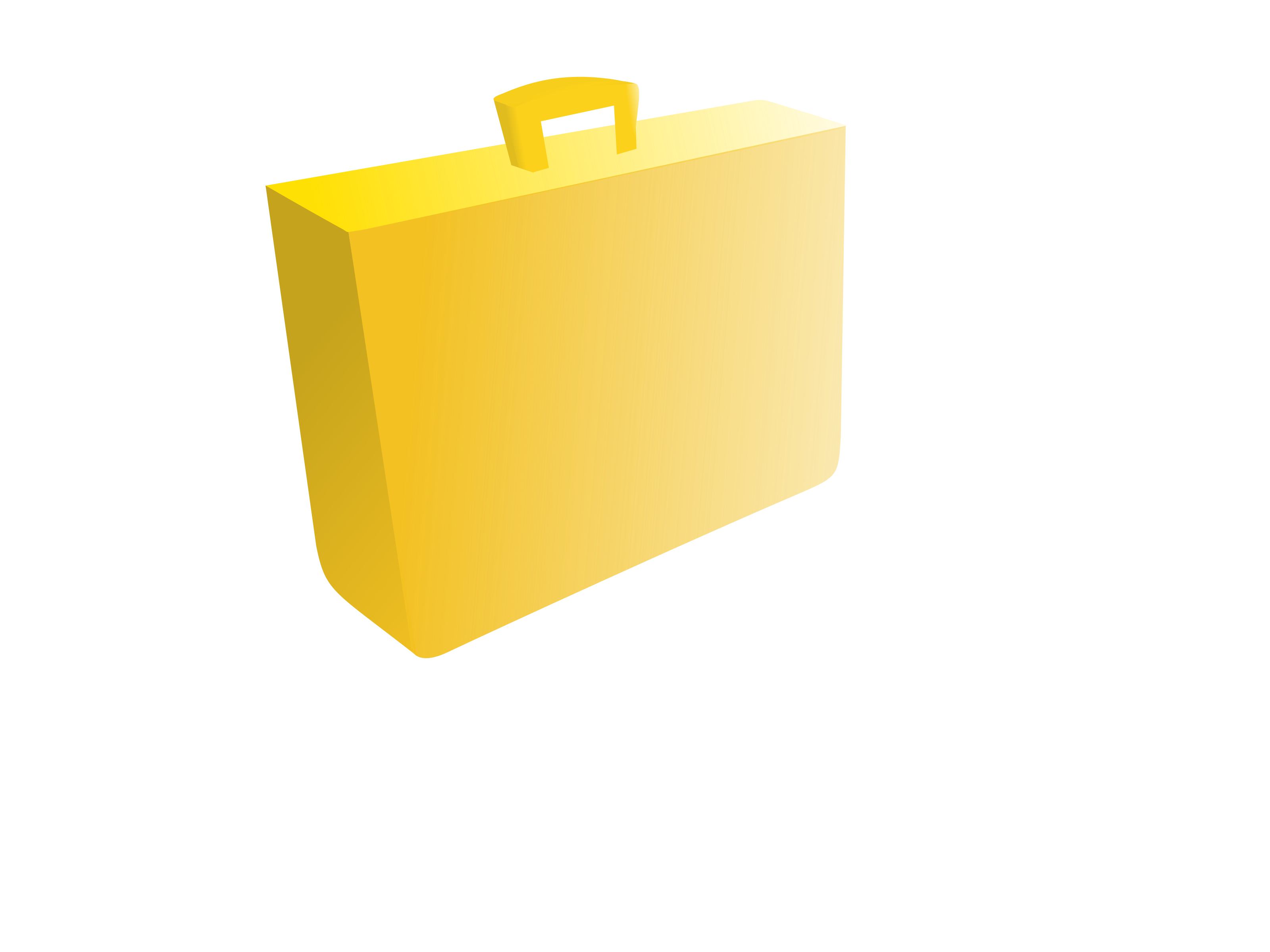 orange briefcase PNG icon