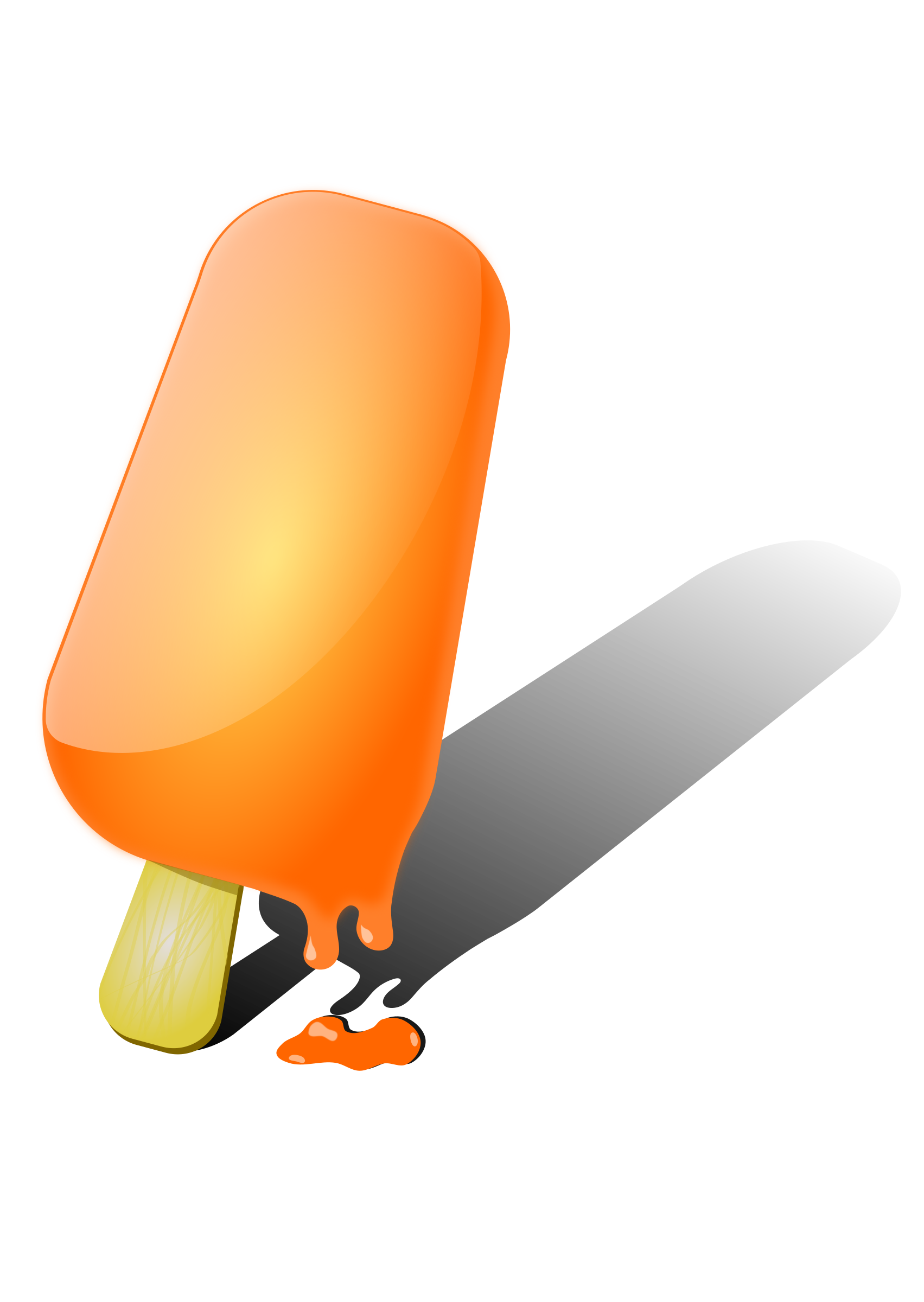 Orange ice SVG Clip arts