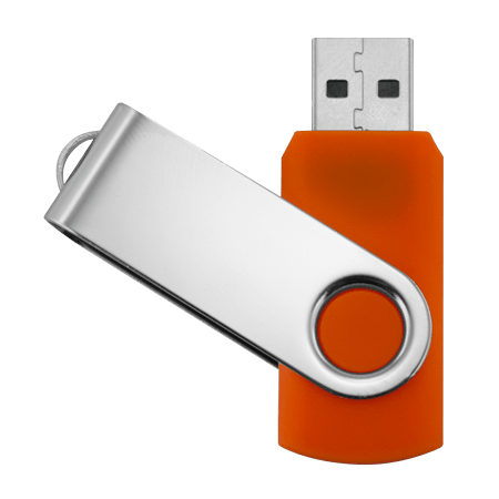 Orange USB Stick SVG Clip arts
