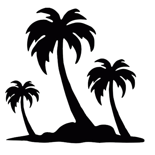 Palm Trees on Island PNG icon
