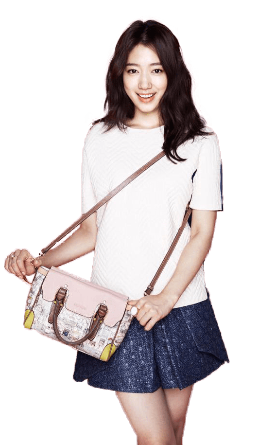 Park Shin Hye With A Bag PNG icon