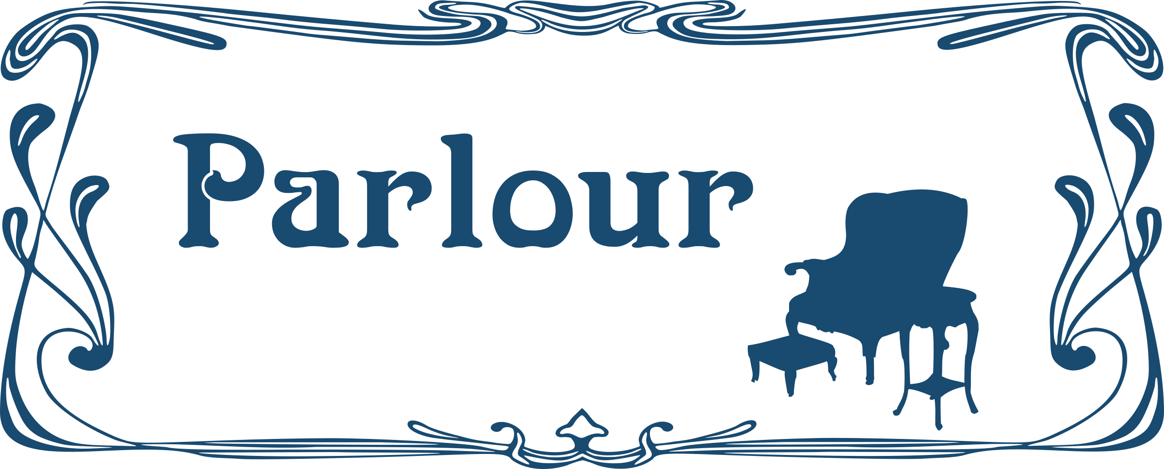 Parlour door sign PNG icon