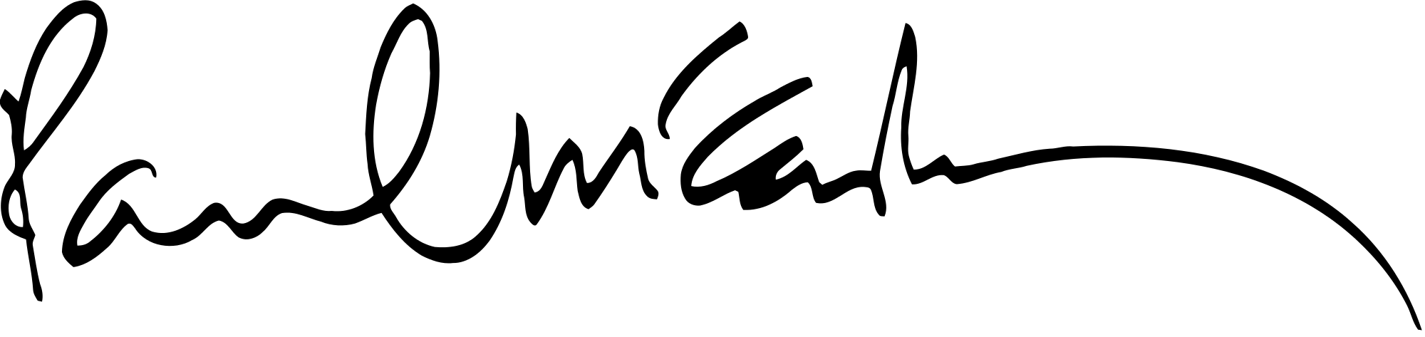 Paul Mc Cartney Signature SVG Clip arts