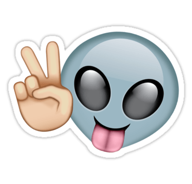 Peace Alien Emoji PNG icon