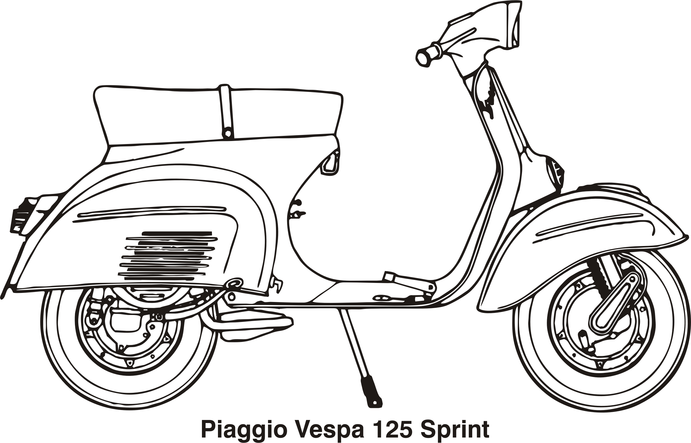 Piaggio Vespa 125 Sprint, year 1969 PNG icon