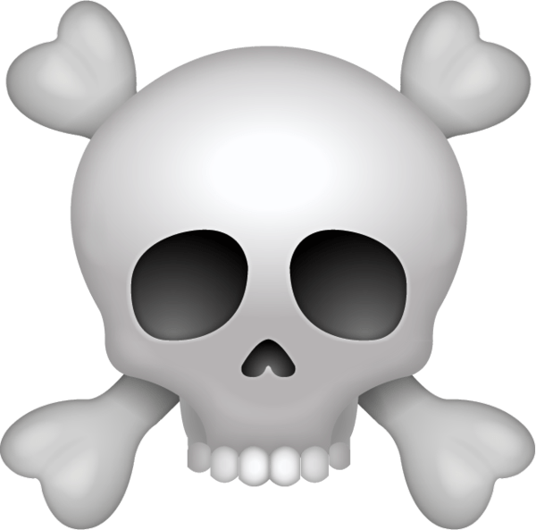Pirate Skull Emoji SVG Clip arts