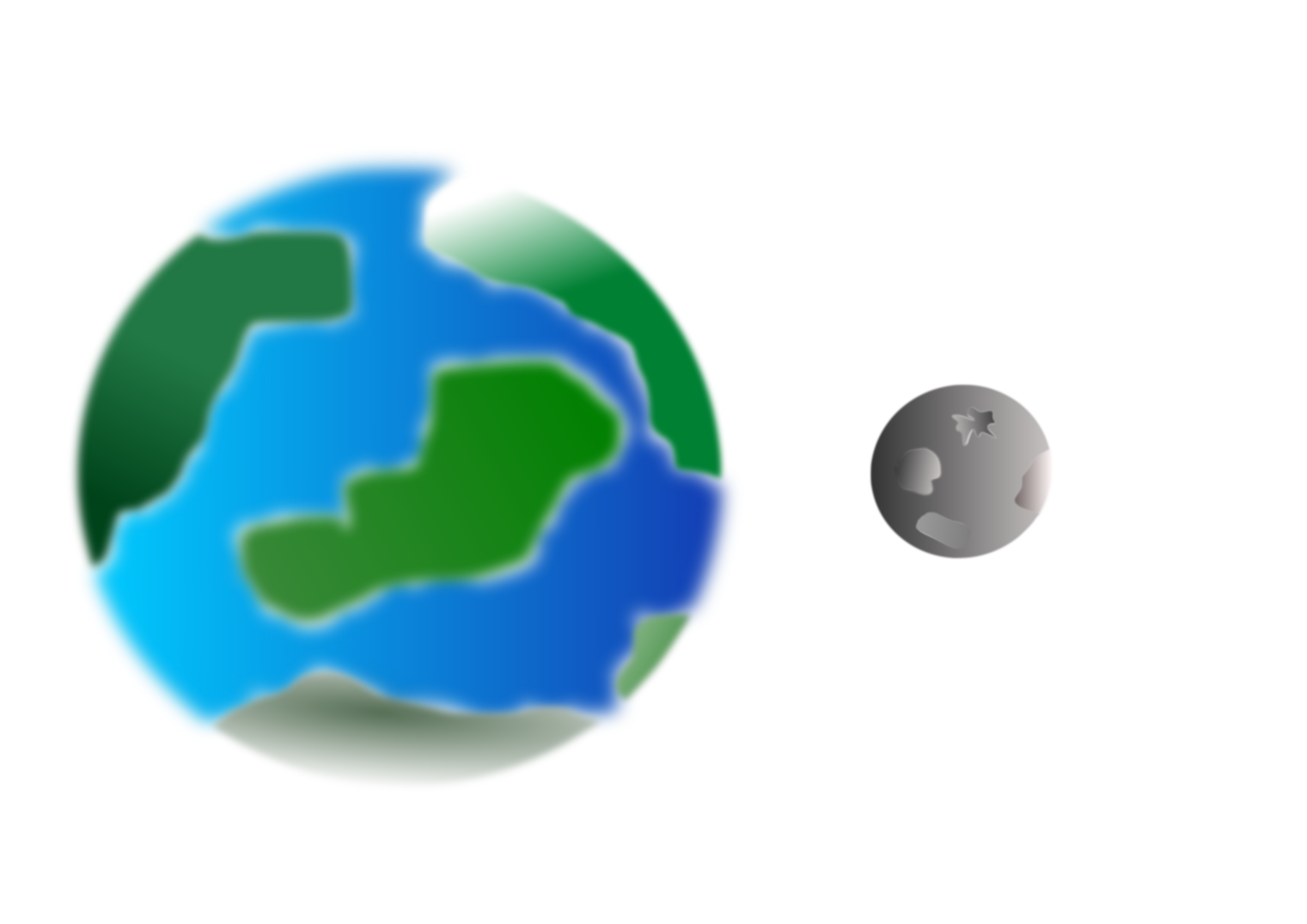 Planet with moon PNG icon