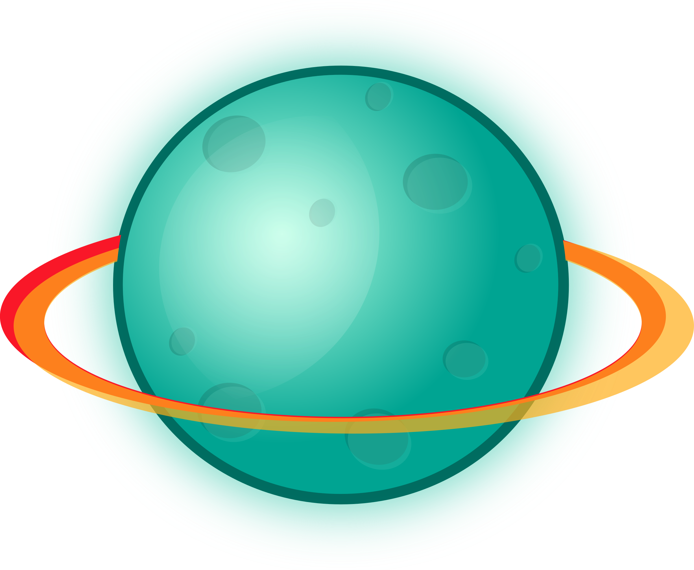 Planet with rings PNG icon