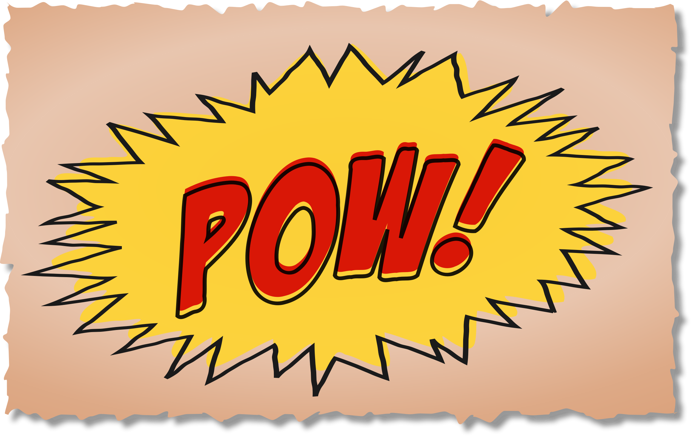 POW Comic Book Sound Effect PNG icon