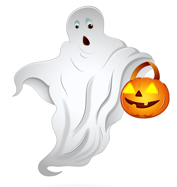 Pumpkin and Ghost Halloween Clip arts