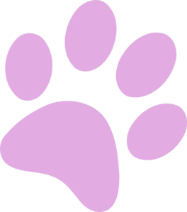 Purple Paw Print PNG images