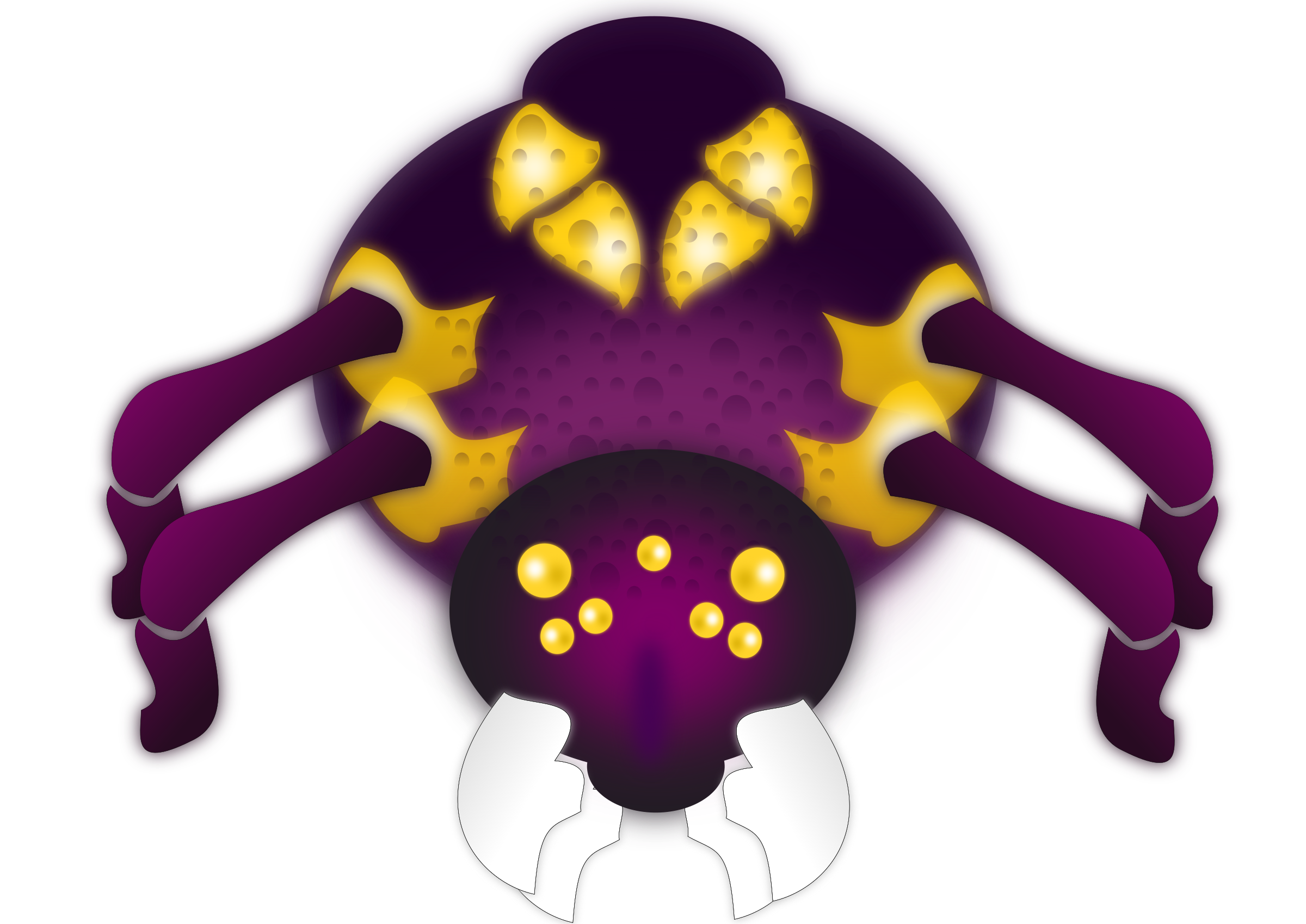Purple spider SVG Clip arts