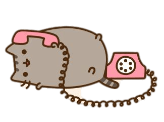 Pusheen on the Phone PNG icon
