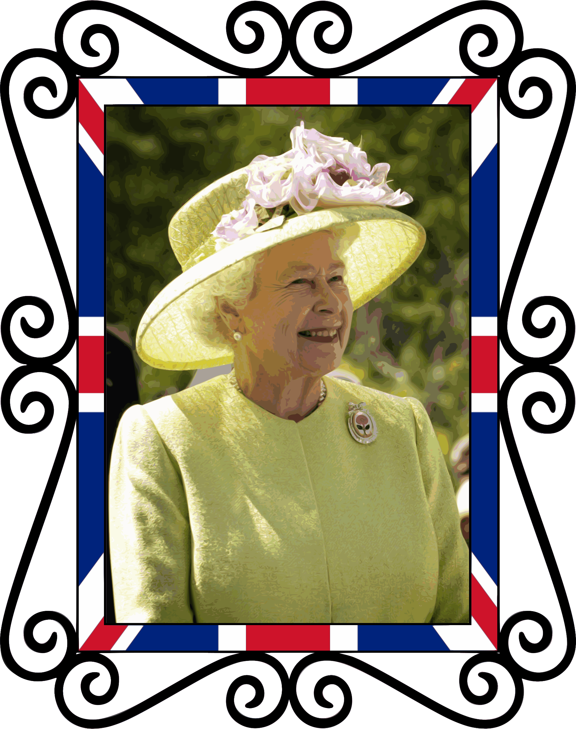 Queen Elizabeth II tribute Clip arts