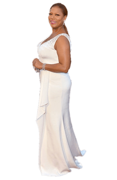 Queen Latifah White Dress PNG images
