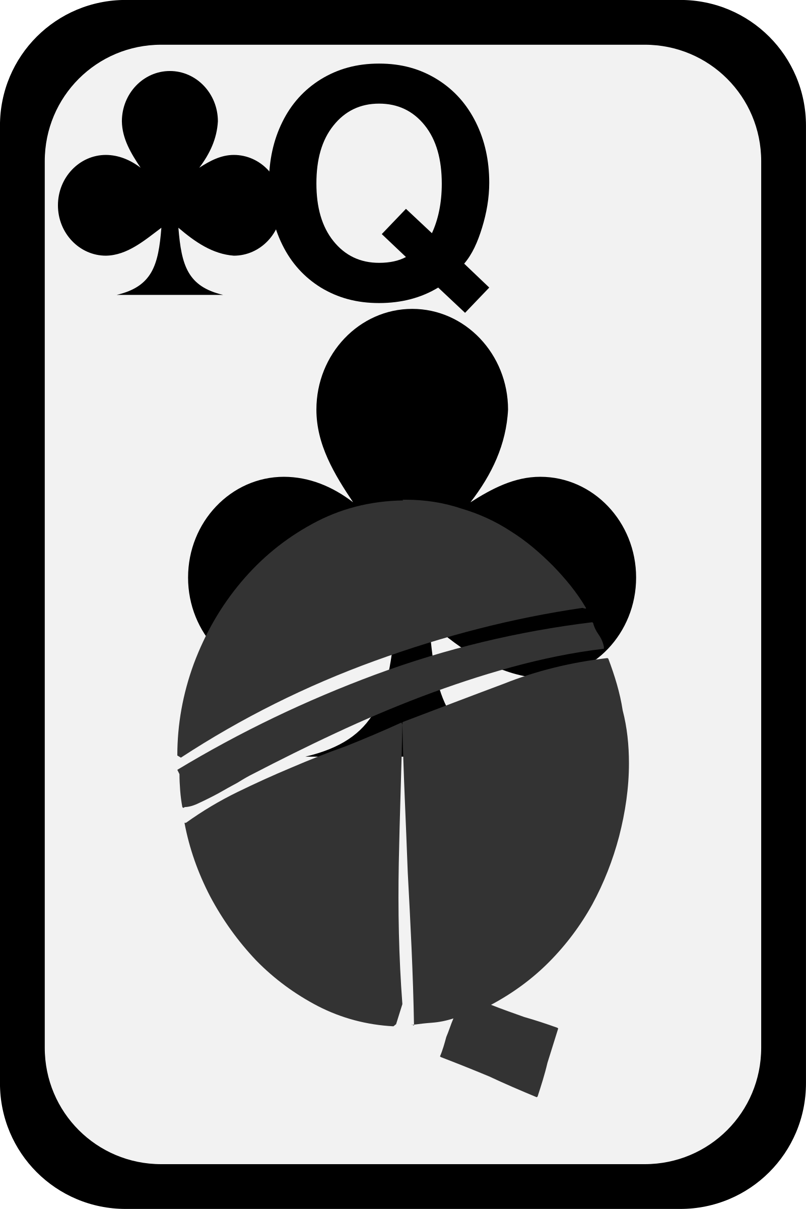 Queen of Clubs PNG icon