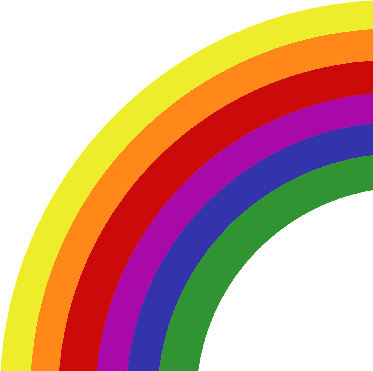 Rainbow 6 Colours Clip arts