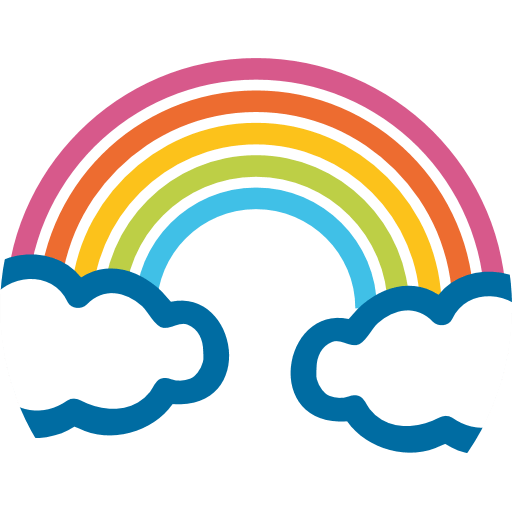 Rainbow Emoji SVG Clip arts