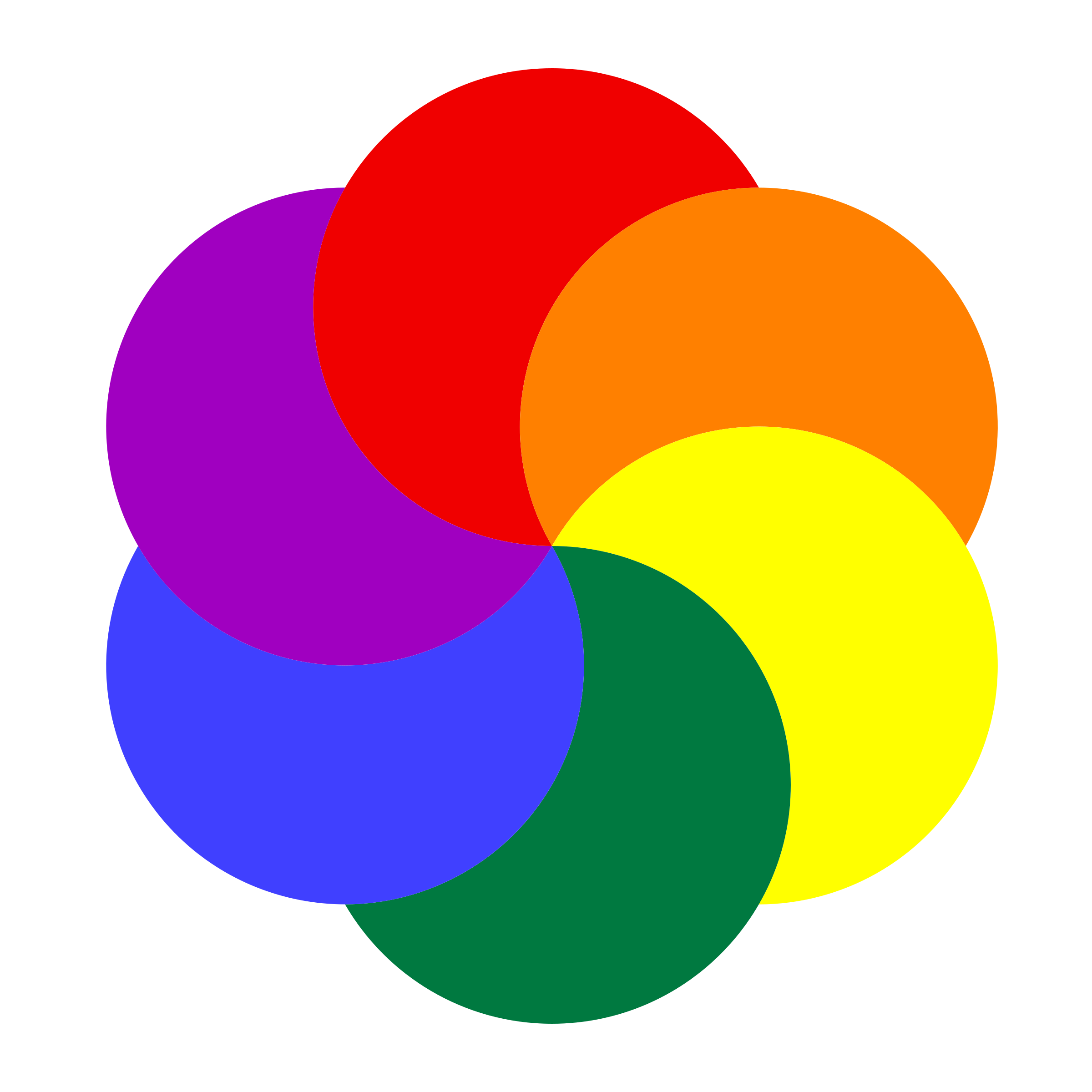Rainbow Partial Moons PNG icon
